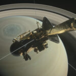 Cassini en sus órbitas finales en torno a Saturno